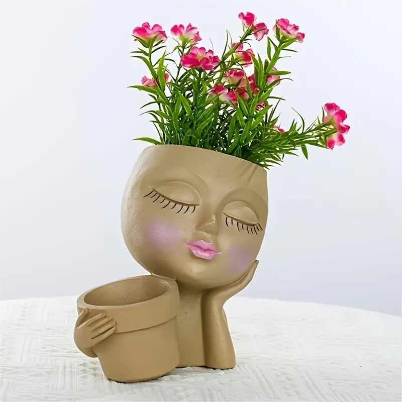 Rustic Woman Double Planter