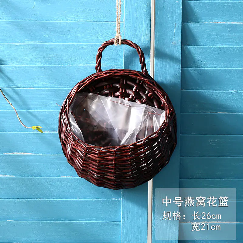 Woven Wall Hanging Basket