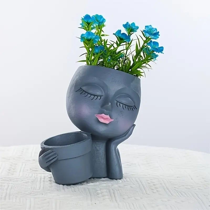 Rustic Woman Double Planter