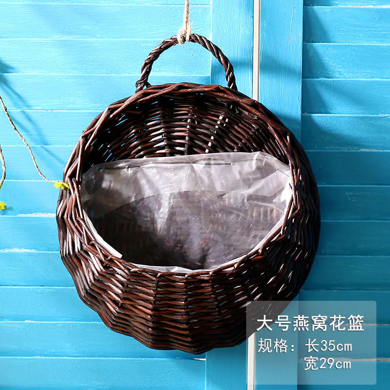Woven Wall Hanging Basket