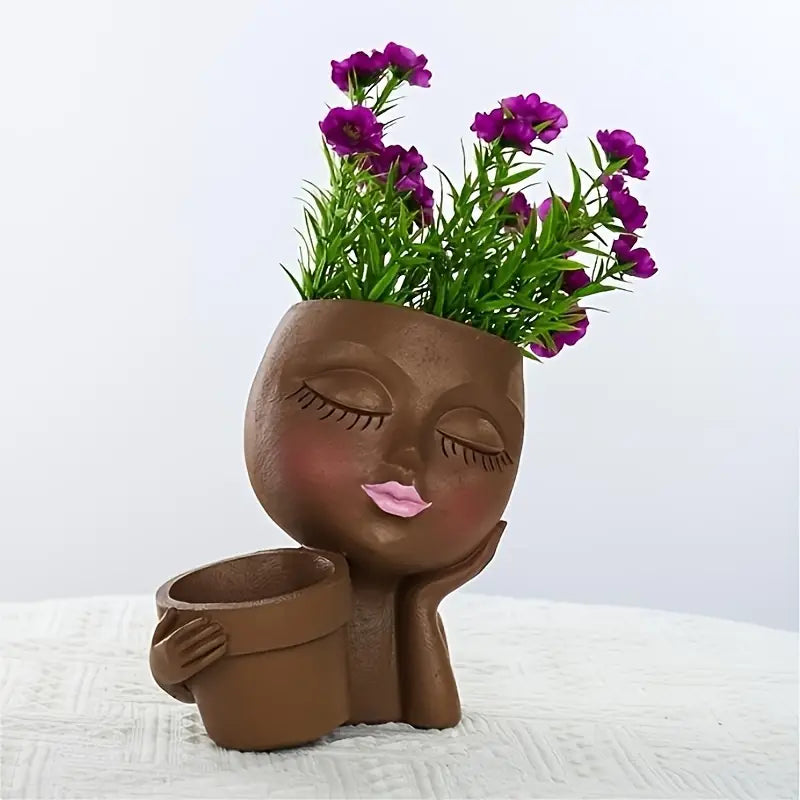 Rustic Woman Double Planter