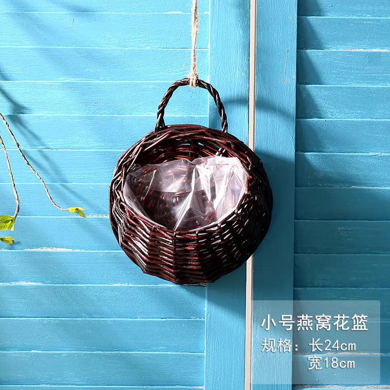 Woven Wall Hanging Basket
