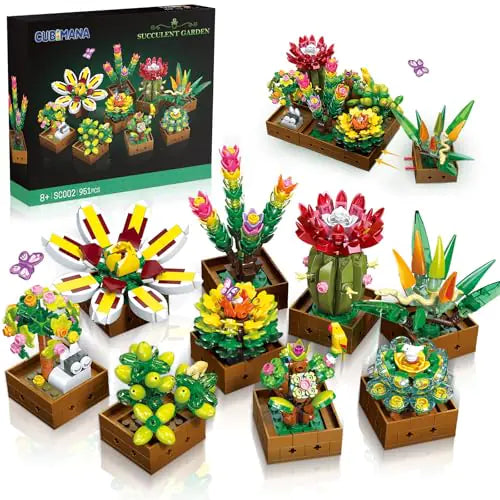 DIY Succulent Building Set 951 PCS - Toy Art